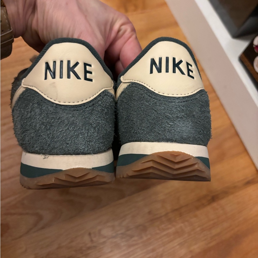 Nike Green Suede Cortez Sneakers - Picture 4 of 8